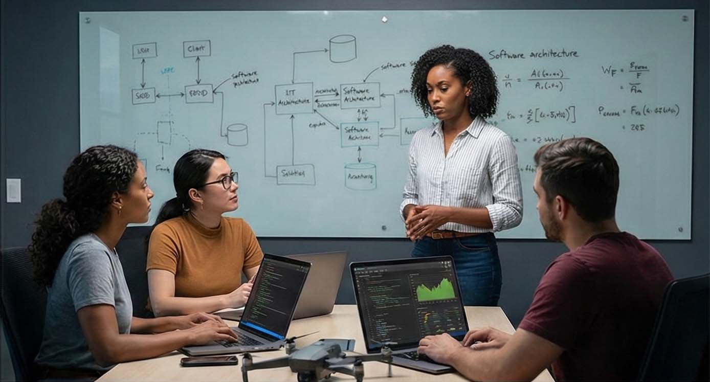 Corsed Labs team meeting at Denver headquarters