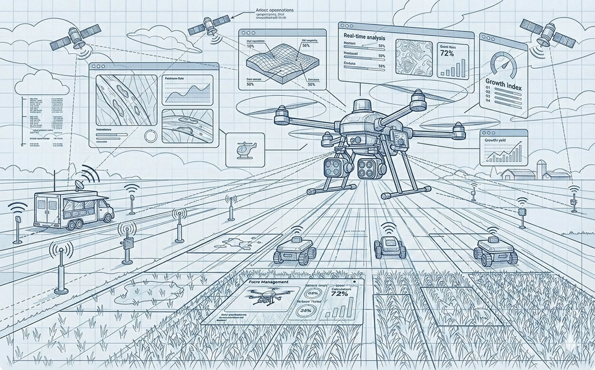 Drone scouting interface for detailed field analysis and pest detection
